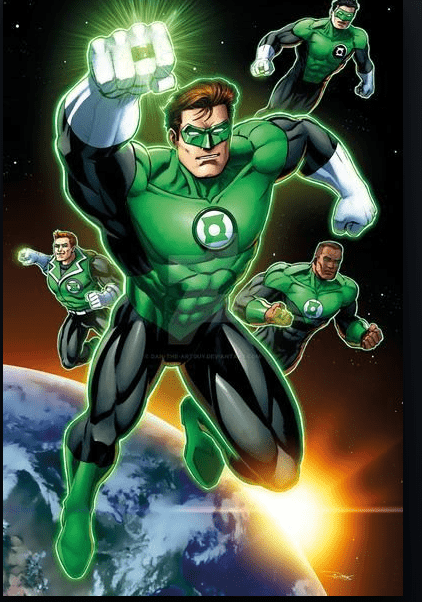 Hal Jordan, John Stewar, Guy Gardner, Kyle Rayner